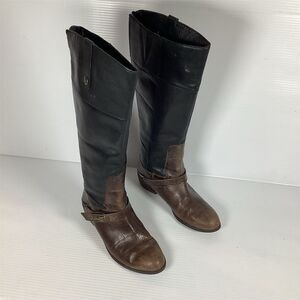 Sam Edelman Women's Juliana Black‎ Leather Riding Boots Size 8M